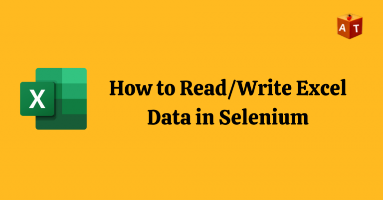 Read Write excel in Selenium