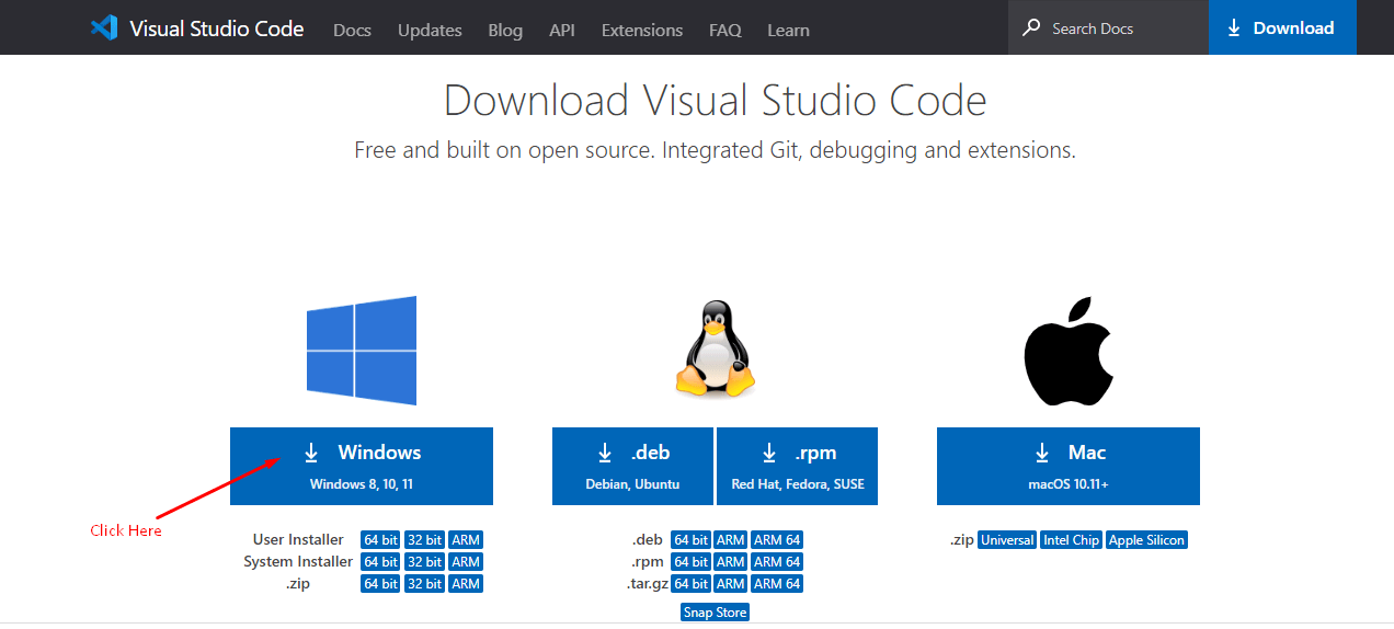 Download visual studio code